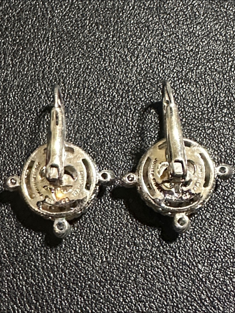 Judith Ripka Sterling 925 CZ Cluster Drop Earrings - Picture 8 of 14